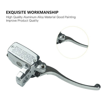 Bethesda Industrial 1" Motorcycle Hydraulic Brake Clutch Master Cylinder Lever (Chrome 25mm)