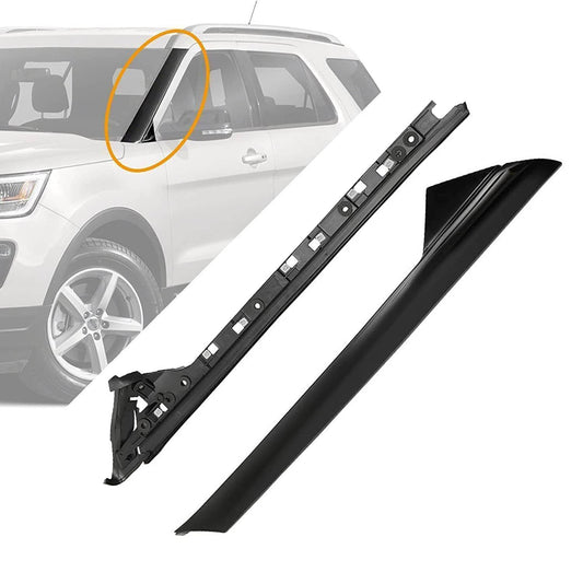 Bethesda Industrial Left Side Windshield A-Pillar Molding INNER OUTER Trim for 2011-19 Ford Explorer