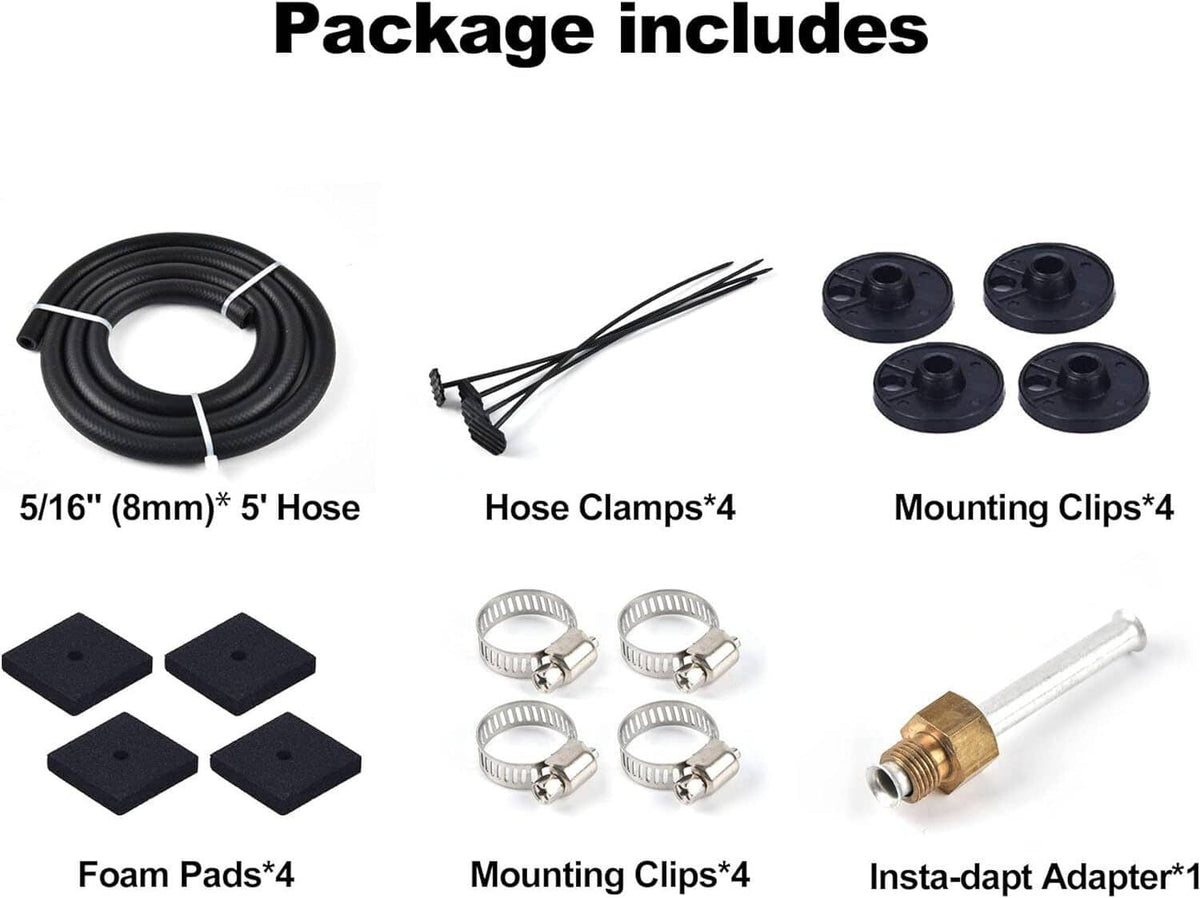 Bethesda Industrial Transmission Oil Cooler+Hose /Mounting Kit 4 Row Radiator Auto-Manual Aluminum