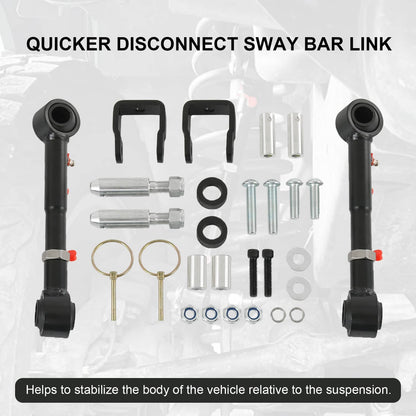 Bethesda Industrial Quick Disconnect Sway Bar Links For 98-06 TJ Cherokee 84-01 XJ with 2.5-6" Lifts