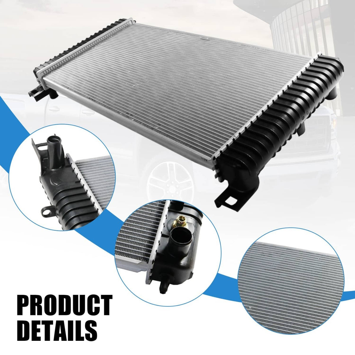 Bethesda Industrial 34 Inch Core Radiator For Chevy Silverado Suburban Cadillac Avalanche Escalade