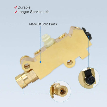 Bethesda Industrial Brass Truck Disc/Drum Brake Brass Proportioning Valve For Chevrolet C10 C20 C30