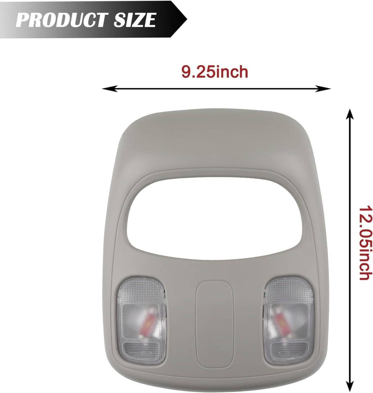 Bethesda Industrial Interior Map Light Overhead Roof Console for 2002-2010 Dodge Ram 1500 2500 3500