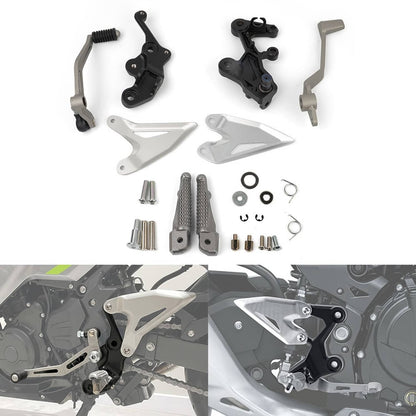 Bethesda Industrial Driver FootRest Pegs Bracket Set For Kawasaki Ninja 400 2018-24 & Z400 2019-24