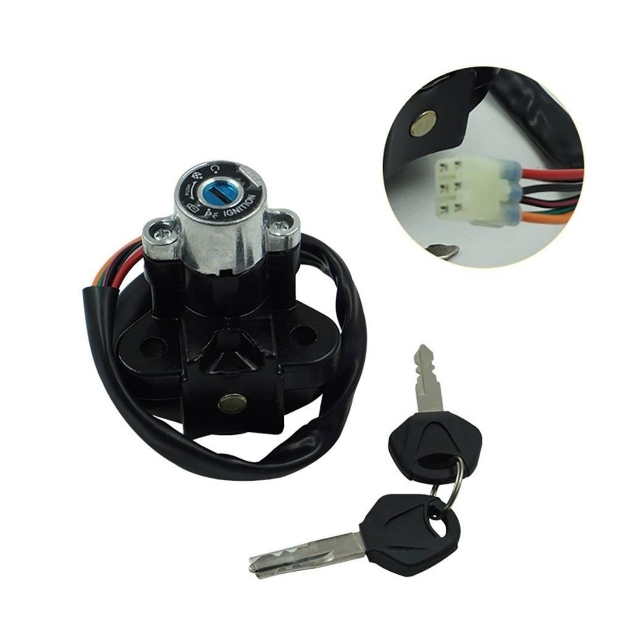 Bethesda Industrial Ignition Switch Fuel Gas Cap Seat Lock Key for Suzuki GSXR 600 1000 Vstrom 650