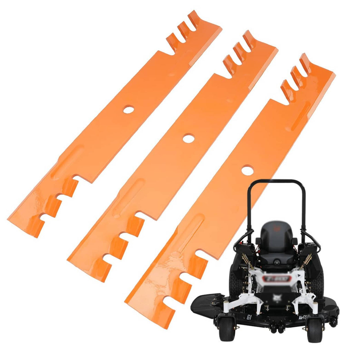 Bethesda Industrial 3 Packs Mower Deck Mulch Blades 52'' for Ferris IS700Z IS2100Z F160Z 1521227