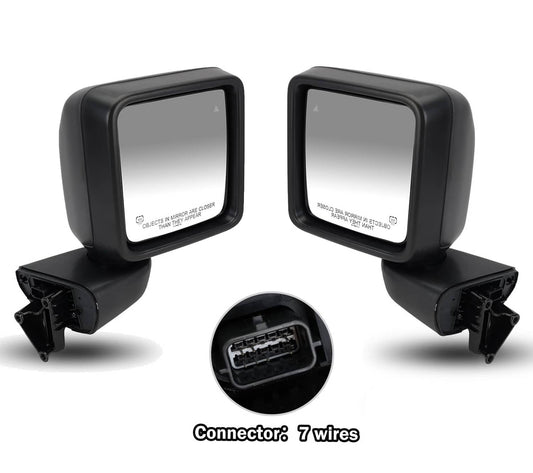 Bethesda Industrial Left & Right Side Rear Mirror w/Blind Spot For 2018-2025 Jeep Wrangler Gladiator