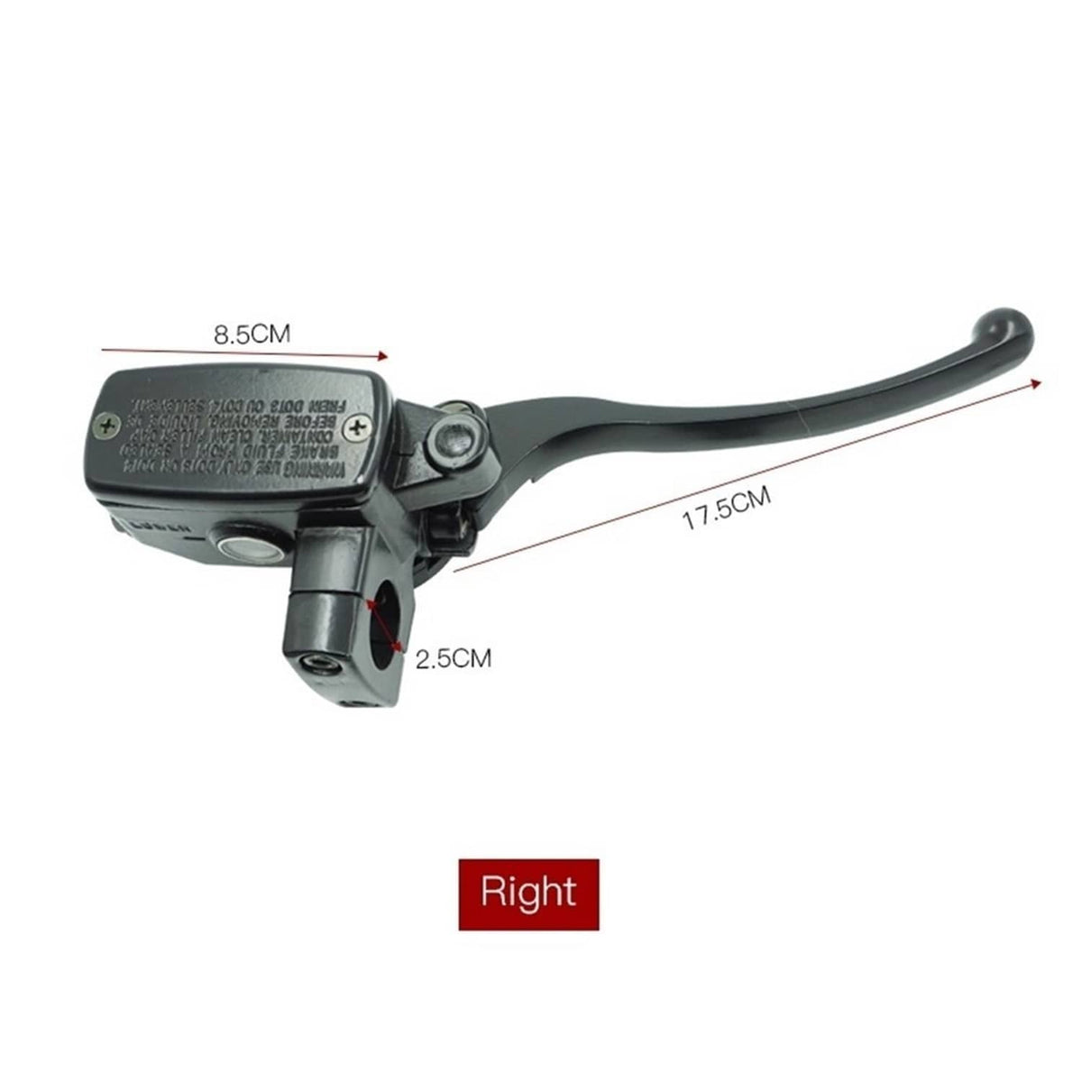 Bethesda Industrial Black 1" 25mm Left Clutch Lever Right Hydraulic Brake Master Cylinder Lever