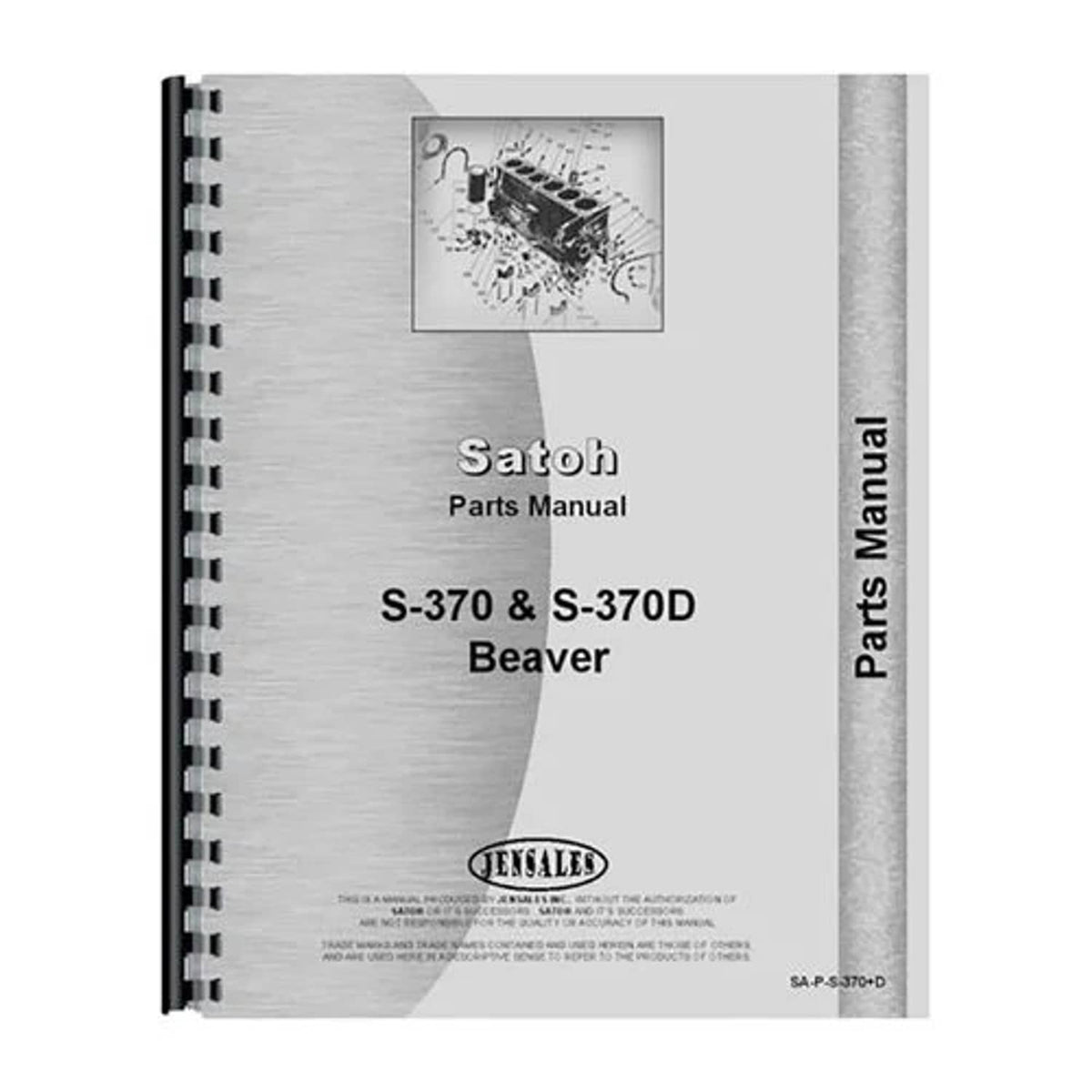 Bethesda Industrial Parts Manual fits Satoh Beaver S370 S370D