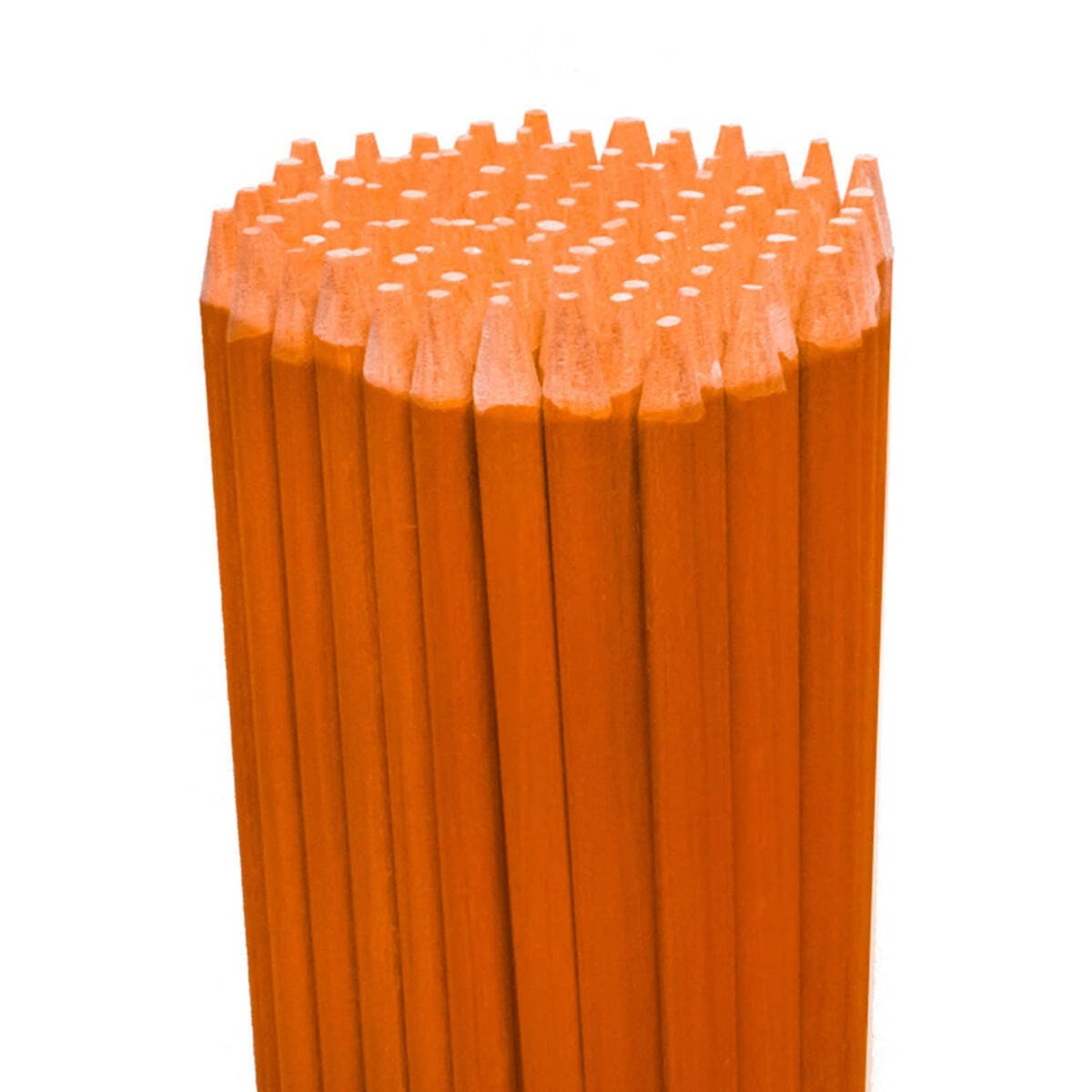 Bethesda Industrial 100PK 48" Long Driveway Markers Snow Plow Hi Visibility Orange