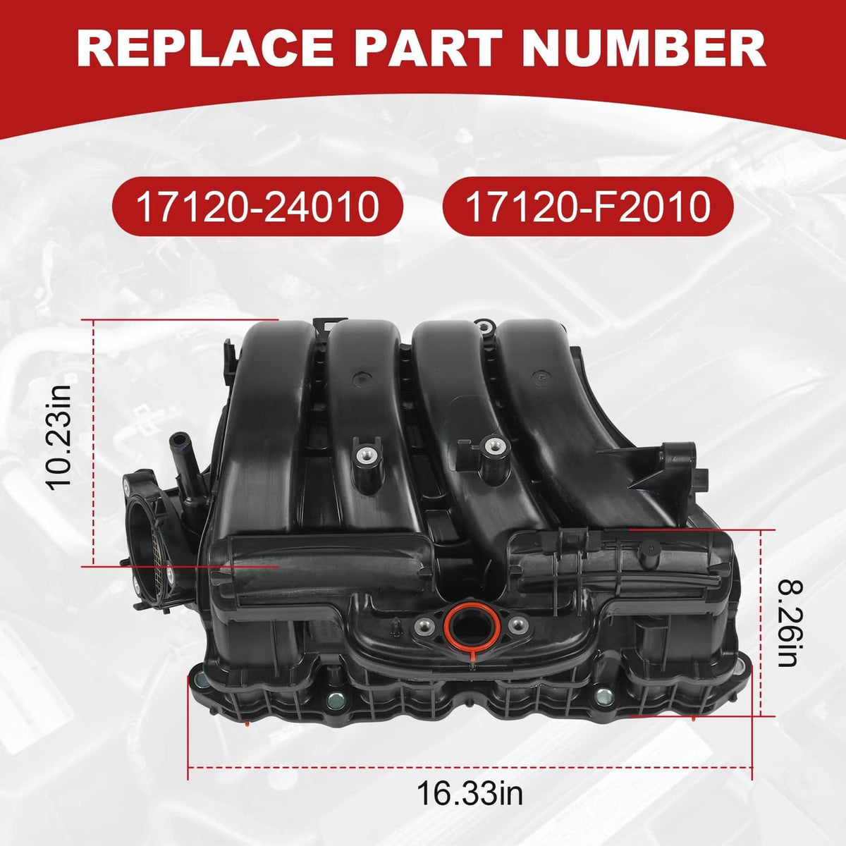 Bethesda Industrial Engine Intake Manifold 17120F2010 for Toyota Corolla SE & XSE 2.0L 2019-2023