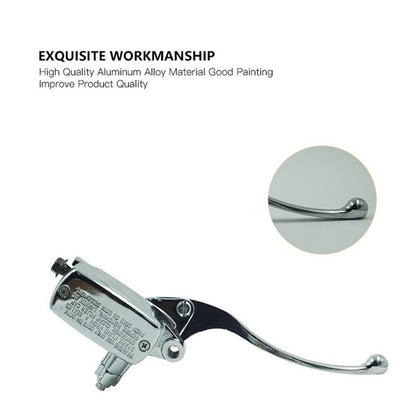 Bethesda Industrial Chrome 7/8" Motorcycle Handlebar Hydraulic Brake Master Cylinder Clutch Lever