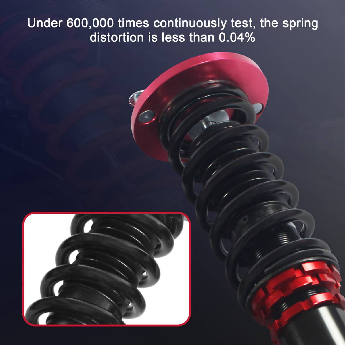 Bethesda Industrial Coilovers Suspension Kit Set For 1990-1997 Honda Accord Shock Struts Adj. Height