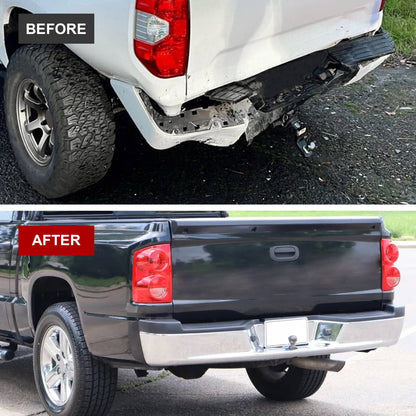 Bethesda Industrial Chrome Steel Rear Step Bumper Assembly for 2005-2011 Dodge Dakota Truck