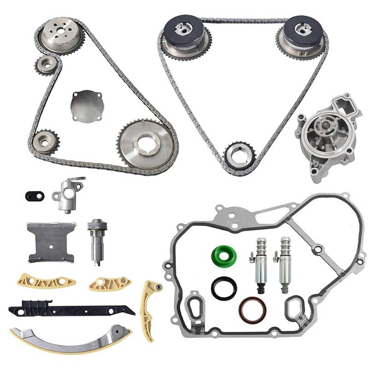 Bethesda Industrial New For GM Terrain Chevy Equinox 2.2L 2.4L Ecotec Timing Chain Kit w/ Water Pump