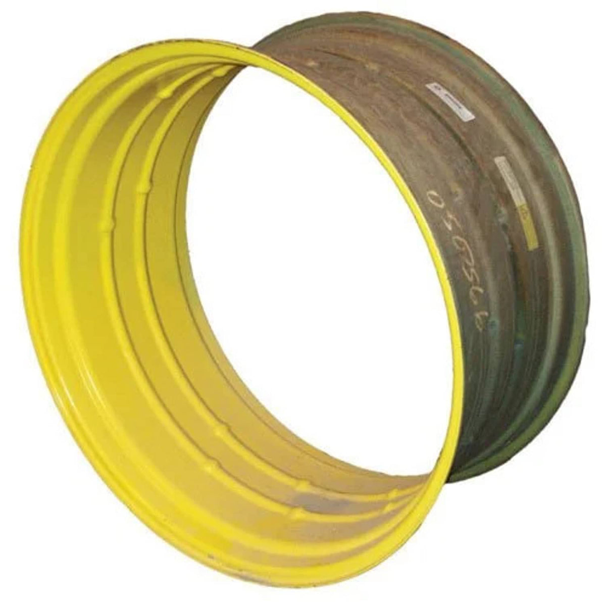 Bethesda Industrial Double Bevel Rear Rim - 18" x 38" Yellow WPDBS-380180-38UF-224JY