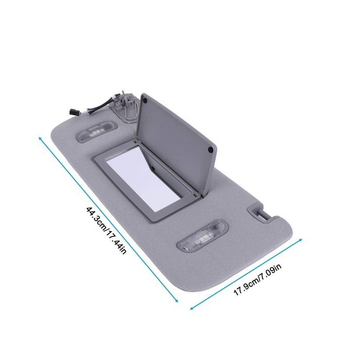 Bethesda Industrial Gray Left Driver Side Sun Visor W/ Light For Chevrolet Suburban Tahoe 2015-2019