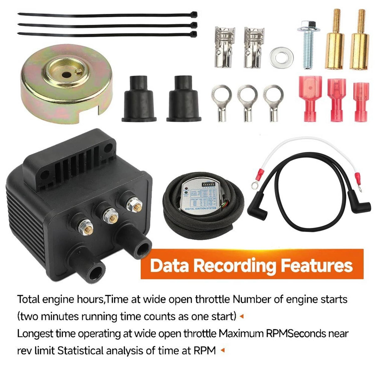 Bethesda Industrial Single Fire Programmable Ignition Kit For 1970-03 Harley-Davidson Big Twin Evo