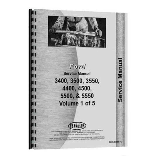 Bethesda Industrial Service Manual fits Ford 3550 4400 4500 5500 5550 3400 3550 4400 4500 5500 5550