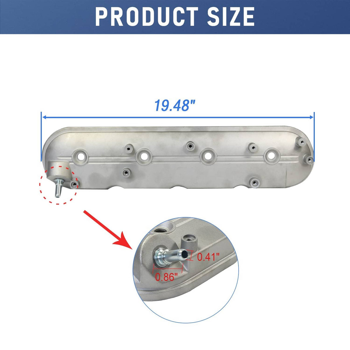 Bethesda Industrial Left Driver Side Valve Cover 12570427 For Cadillac 1999-2008 Chevy GMC Pontiac