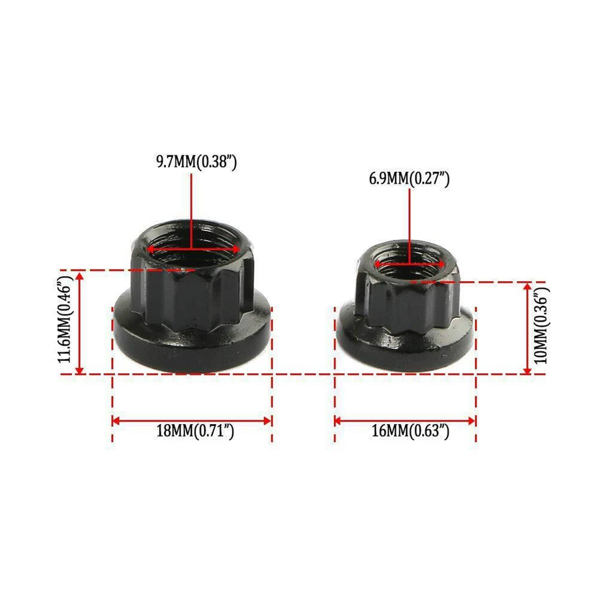 Bethesda Industrial Head Studs Bolts Kit Black For 2004-2020 Chevy GM 4.8L 5.3L 5.7L 6.0L 6.2L 7.0L