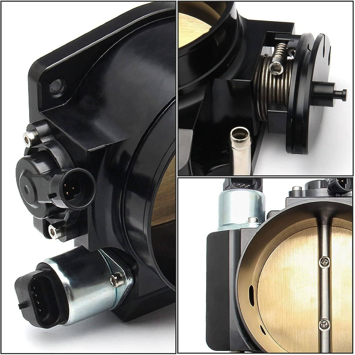 Bethesda Industrial 92MM Throttle body+TPS IAC+Adapter Plate For Chevy GM Gen III LSX LS LS1 LS2 LS7