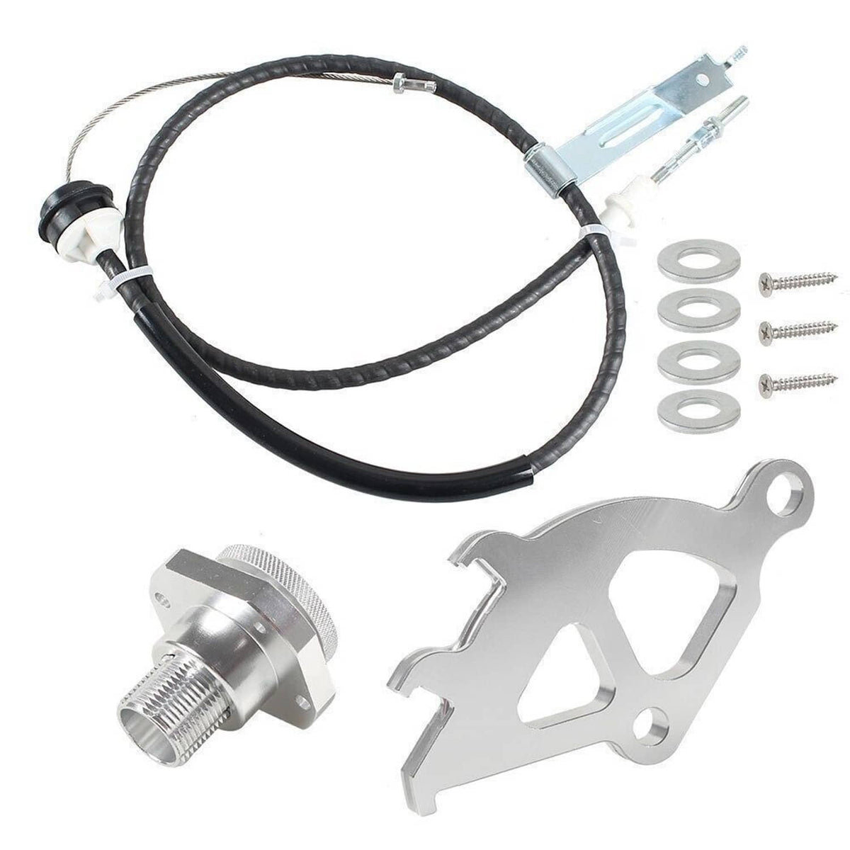 Bethesda Industrial Adjustable Clutch Cable Quadrant and Firewall Adjuster Kit For 1979-1995 Mustang