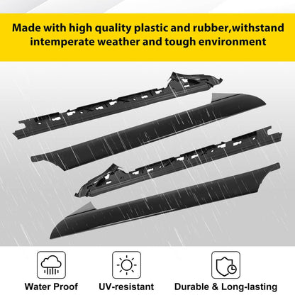 Bethesda Industrial 2 Pairs Left Right Side Windshield A-Pillar Molding Trim for 11-19 Ford Explorer