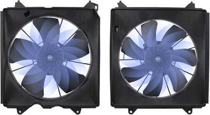 Bethesda Industrial 2Pcs A/C Condenser Radiator Cooling Motor Fan For 2013-2017 Honda Accord Touring