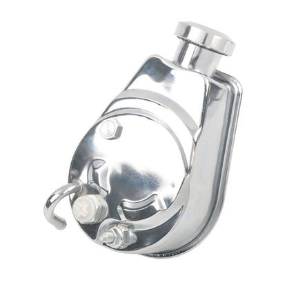 Bethesda Industrial New Chrome Power Steering Pump w/ Bracket & Pulley Kit For SBC Chevy 350 305