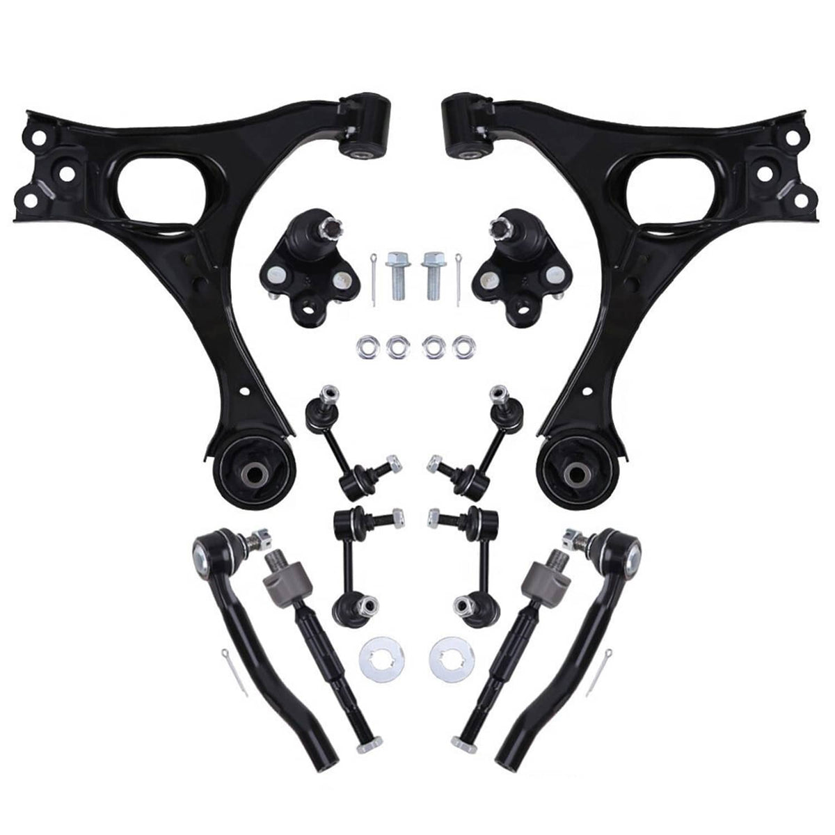 Bethesda Industrial For 06-11 Honda Civic Front Lower Control Arms Ball Joint Sway Bars w/ Tie Rods