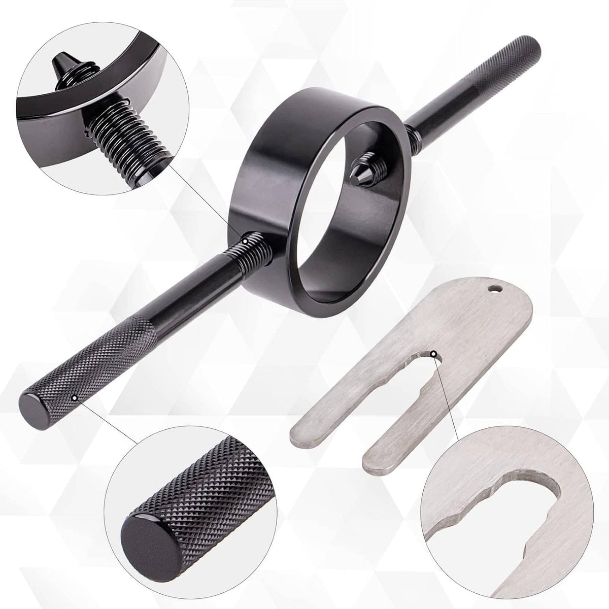 Bethesda Industrial Universal Motorcycle Fork Spring Compressor Tool and Fork Oil Level Tool Kit
