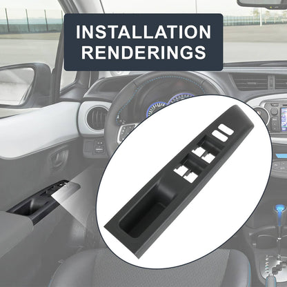 Bethesda Industrial Left Driver Door Window Switch Bezel Trim Panel Cover For Toyota Yaris 2012-2014