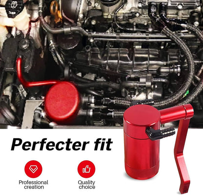 Bethesda Industrial Oil Catch Can Kit Z-Bracket Red Finish Fit For 2011-21 Dodge Challenger Chrysler