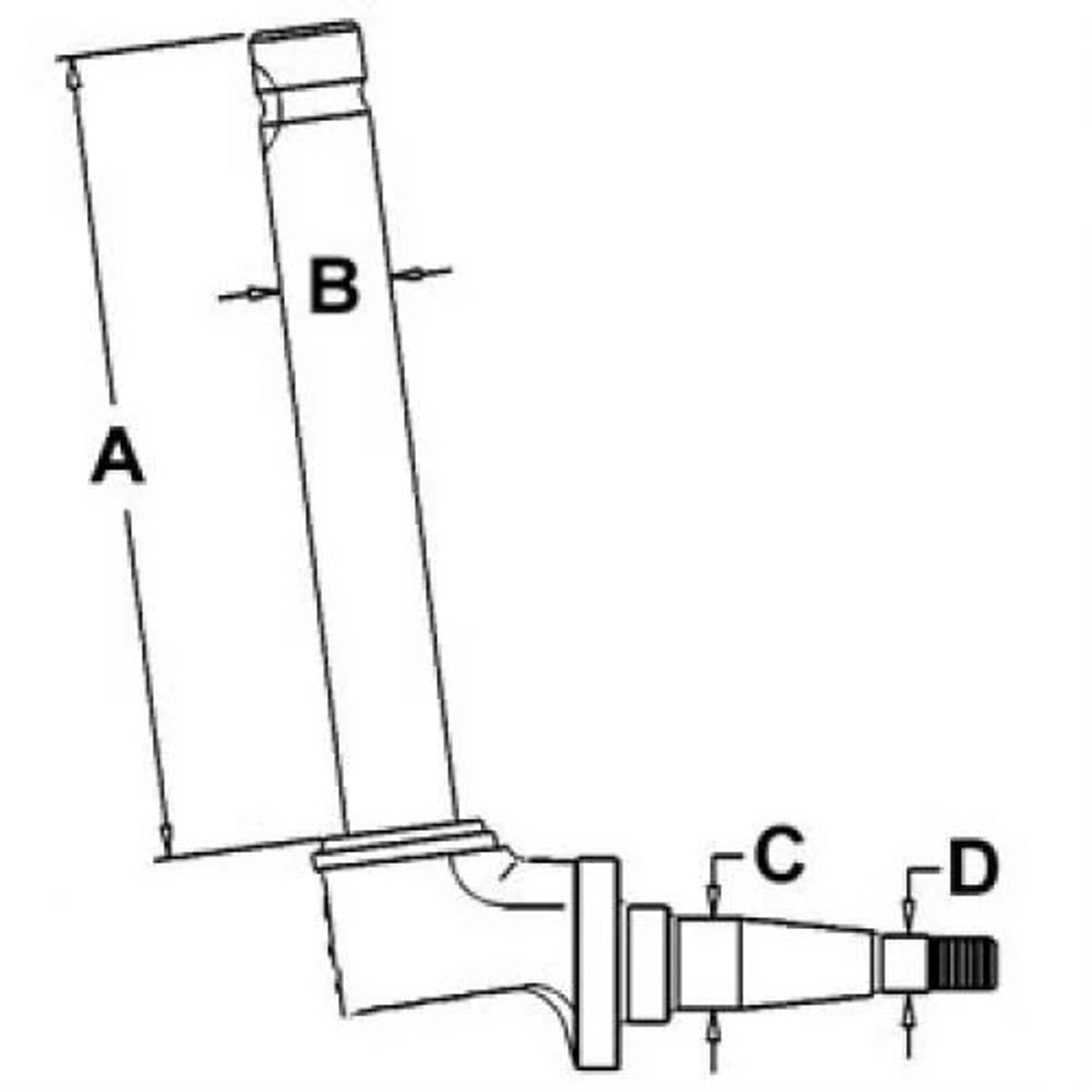 Bethesda Industrial Spindle - Right Hand/Left Hand fits International 3125872R91