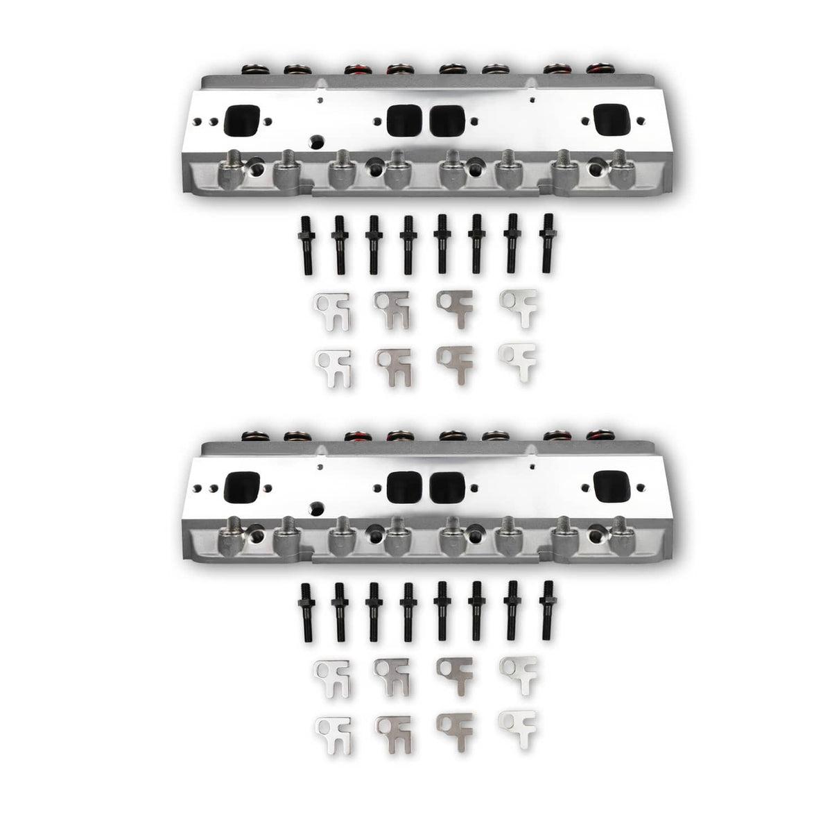 Bethesda Industrial 2x Aluminum Cylinder Heads Fit For SBC Chevy 350 190cc 64cc 2.02/1.60 Angle New