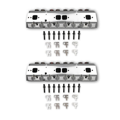 Bethesda Industrial 2x Aluminum Cylinder Heads Fit For SBC Chevy 350 190cc 64cc 2.02/1.60 Angle New