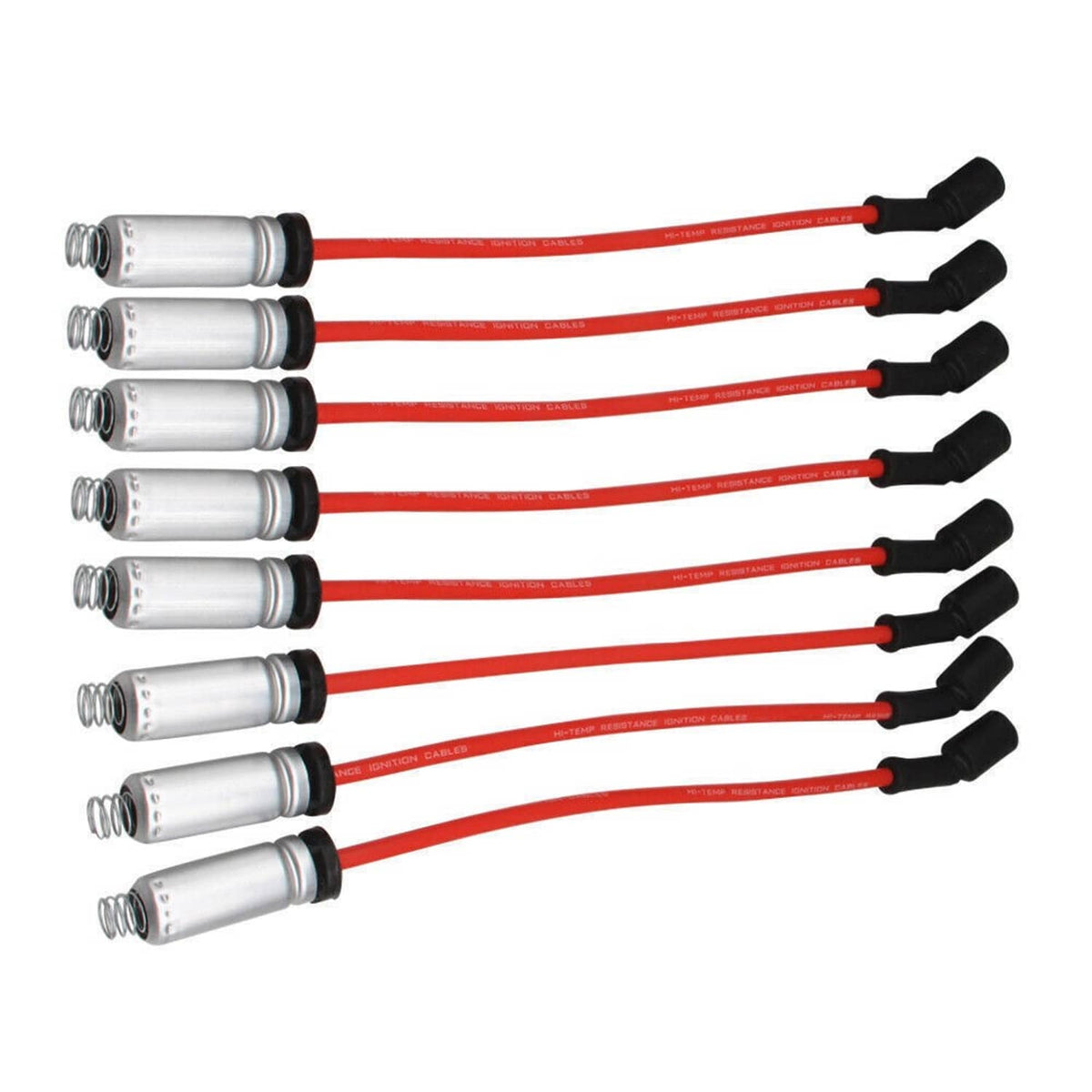 Bethesda Industrial 8Pcs Round Ignition Coil & Wires For Chevy Silverado GMC LS1 LS3 4.8L 5.3L 6.0L