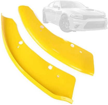 Bethesda Industrial Front Bumper Lip Splitter Trim Cover Yellow For 2015-2022 Dodge Charger SRT Scat