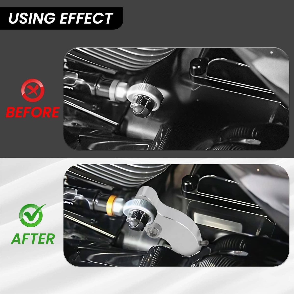 Bethesda Industrial Chrome Gear Shift Neutral Assist Bracket For Harley Softail FLFB Touring Glide