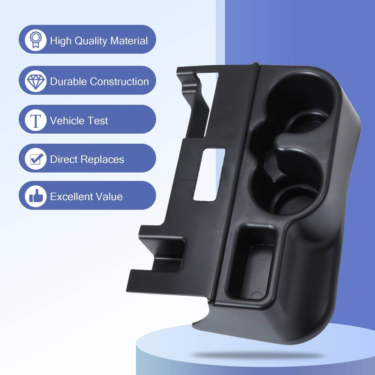 Bethesda Industrial Cup Holder Center Console Organizer For 1999 2000 2001 Dodge Ram 1500/2500/3500