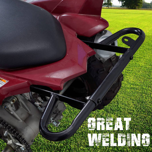 Bethesda Industrial Aluminum Rear Bumper For Atv Yamaha Raptor 700 / 700R 2006-2024 Black Grab Bar
