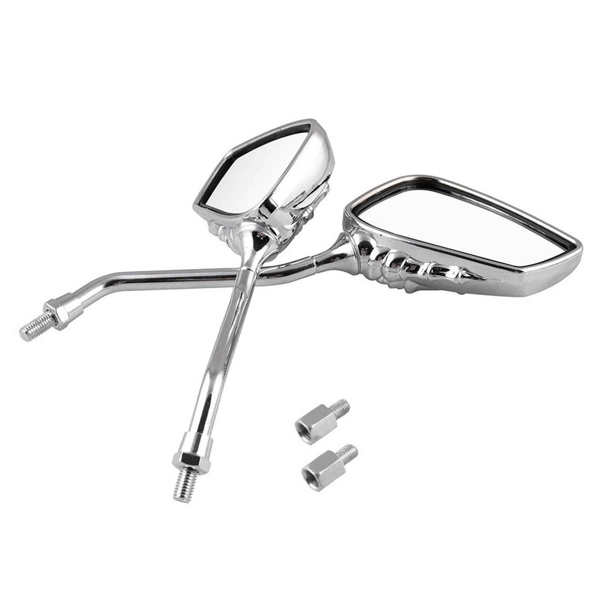Bethesda Industrial Universal Bicycle Mirror Bike Rear View Side Mirrors 8mm 10mm Skull Hand Style
