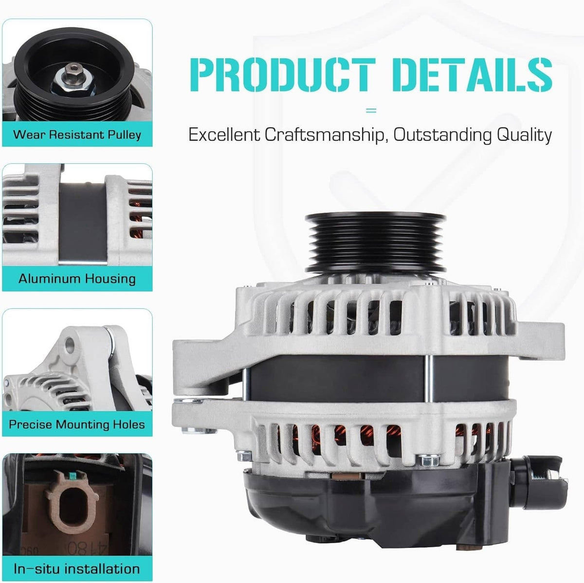 Bethesda Industrial Alternator For 2013 2014 2015 2016 2017 Honda Accord L4 2.4L #311005A2A02
