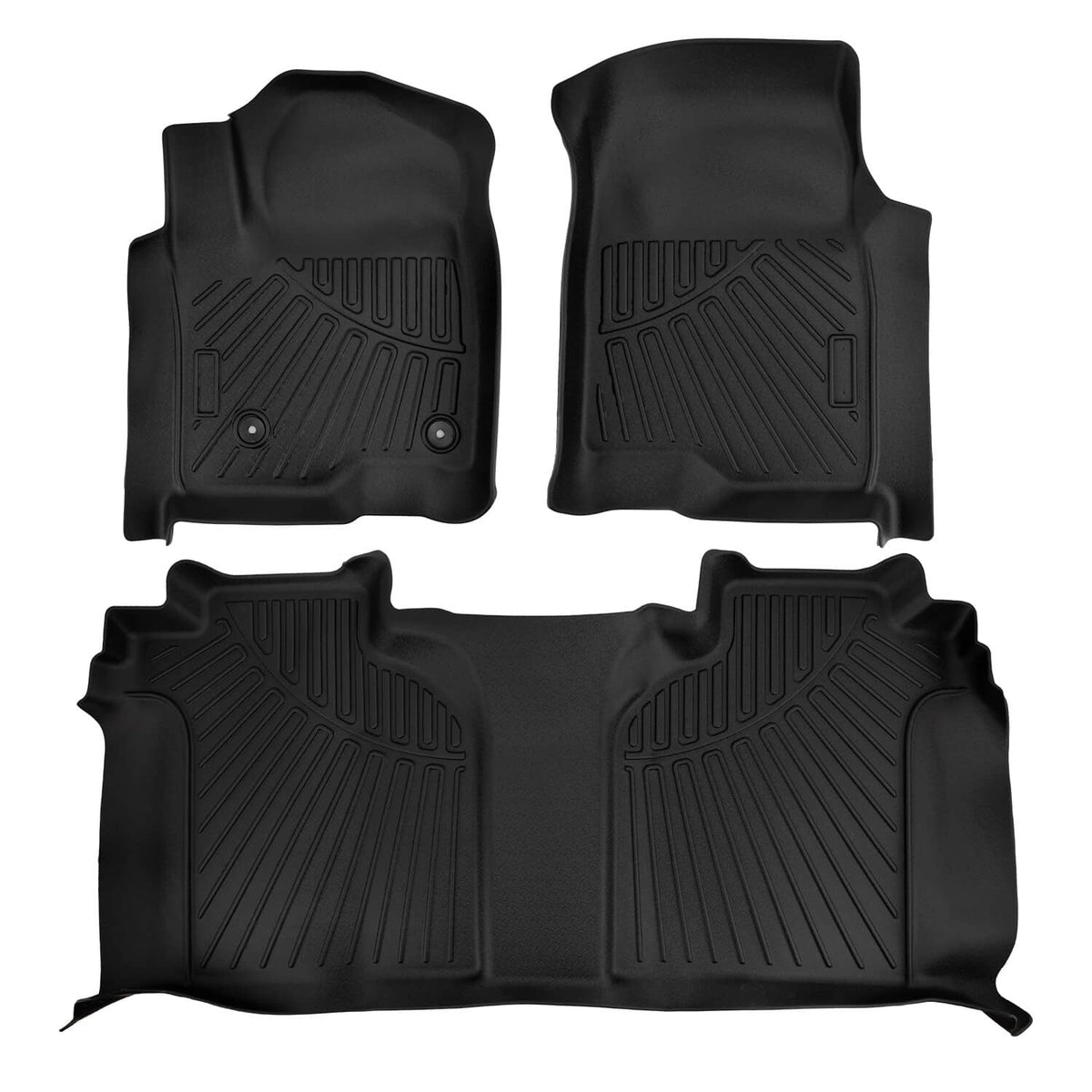 Bethesda Industrial For Chevrolet Silverado 2500HD/3500HD Crew Cab 2020-2024 Front & Rear Floor Mats