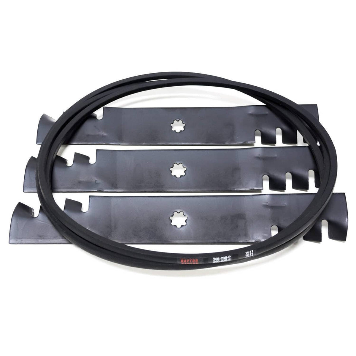 Bethesda Industrial Belt & 3 Mulching Blades For John Deere 48" Deck D140 D150 LA130 LA140 LA145