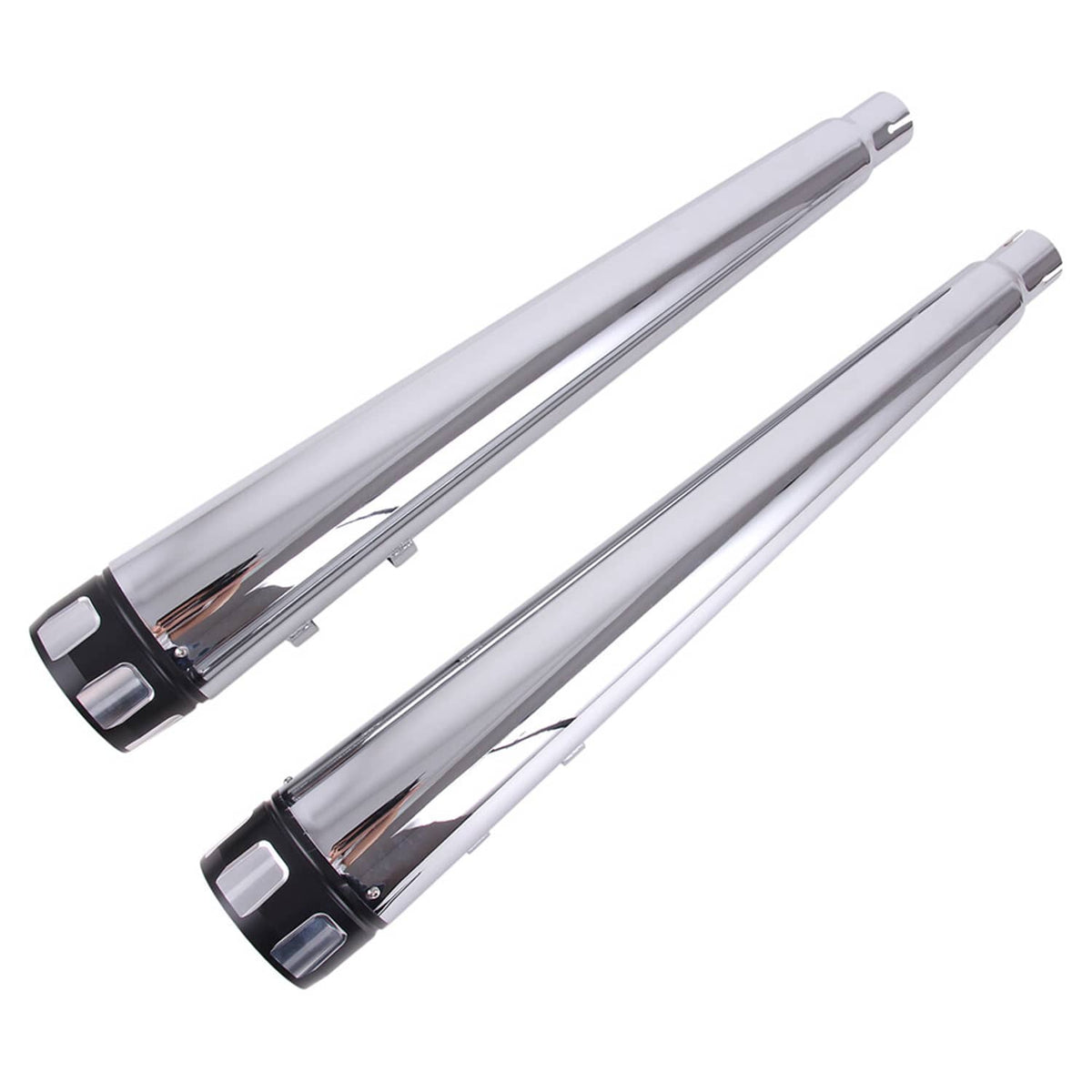 Bethesda Industrial 4" Megaphone Slip-On Exhaust Pipe Mufflers For Harley Electra Glide Road King