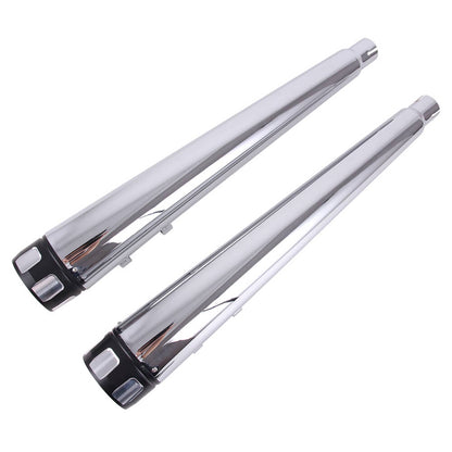 Bethesda Industrial 4" Megaphone Slip-On Exhaust Pipe Mufflers For Harley Electra Glide Road King