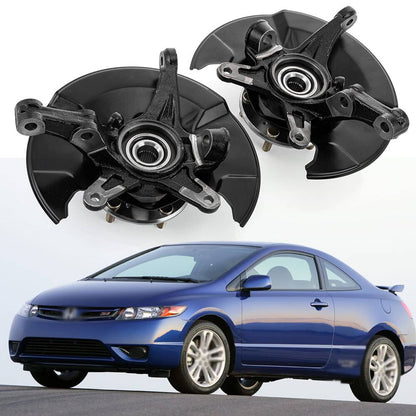 Bethesda Industrial Front Left Right Steering Knuckle and Wheel Hub Bearing for Honda Civic 06-11