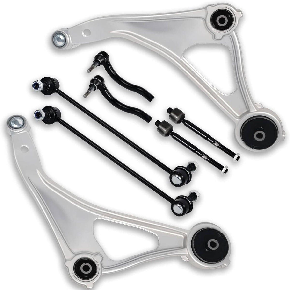 Bethesda Industrial 8Pcs Front Lower Control Arms Sway Bars Tie Rods Kit for Nissan Maxima 2016-2023